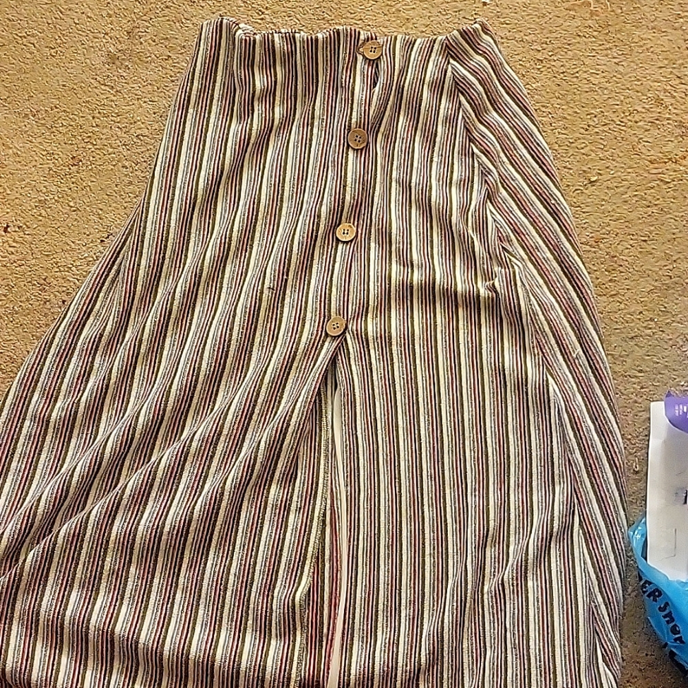Striped maxi skirt Pull and Bear
